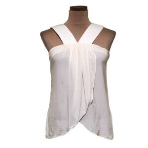 Rachel Zoe White Sleeveless Blouse